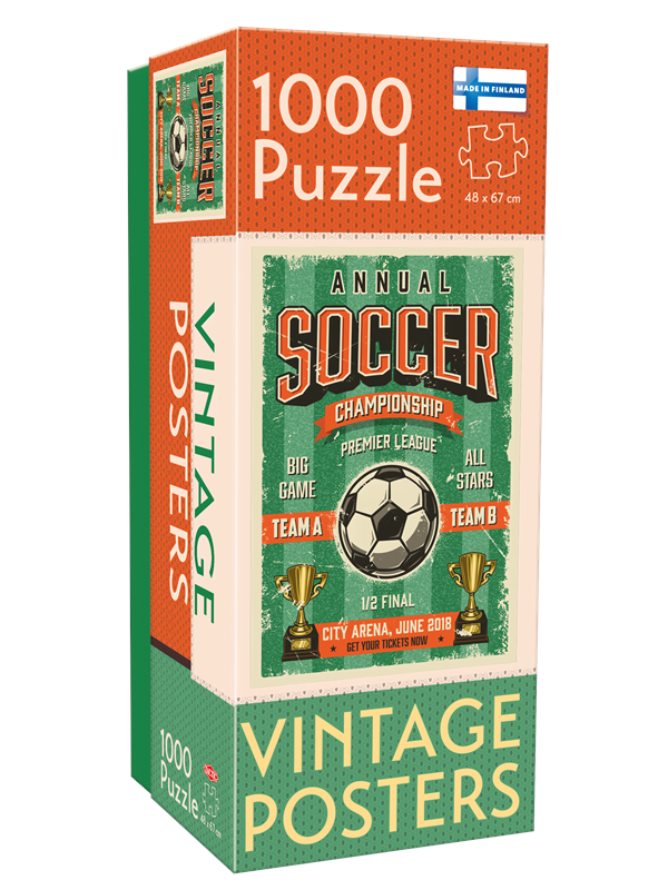 Tactic 1000 pcs Vintage Soccer Championship