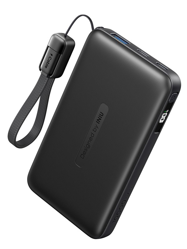 Powerbank INIU Pocket Neo 10000mAh 22,5W Digitalanzeige Schwarz