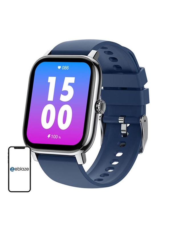 Montre connectée Zeblaze Btalk PRO avec appels vocaux, écran HD 1,91'', moniteur de fréquence cardiaque, SpO2 et de stress, modes sportifs multiples