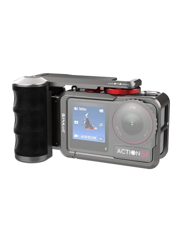 Puluz Metall-Schutzhlle mit  Griff fr DJI Osmo Action 5 Pro  Action 4  Action 3