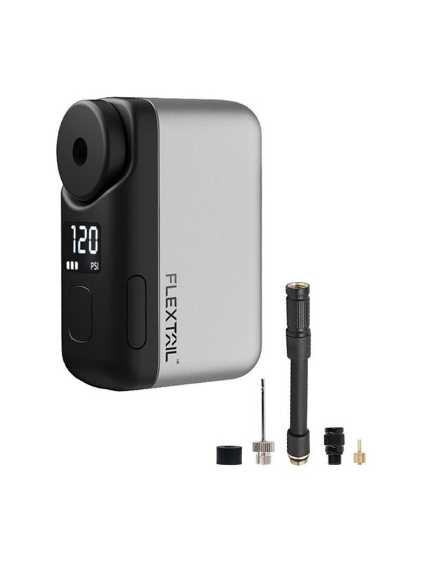Flextail Tiny Bike Pump Pro Tragbare Fahrradpumpe Grau