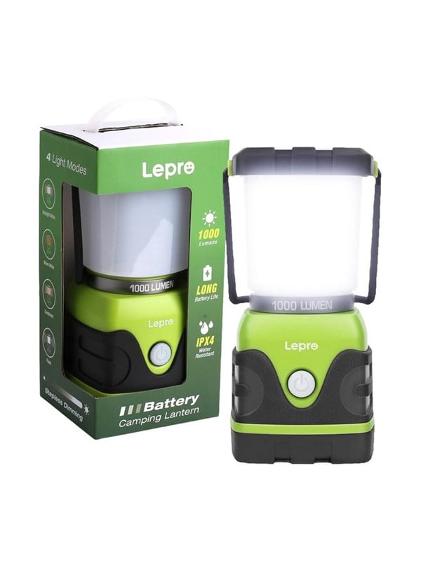 Lepro LEPRO 3300002 1000-Lumen batteriebetriebene Campinglampe