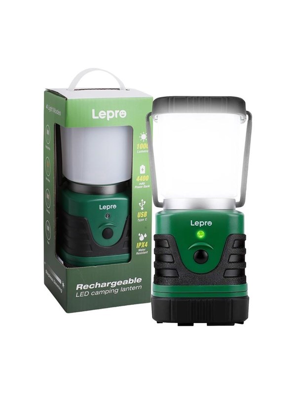 Lepro LEPRO 3300008 Camping-Lampe 1000 lm 3600 mAh
