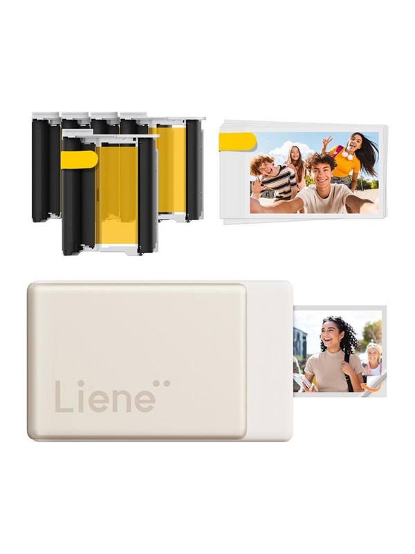 Image of Liene Pearl N200 Pro 2x3" tragbares Fotodrucker-Kit (Gold) - Farbensublimierung