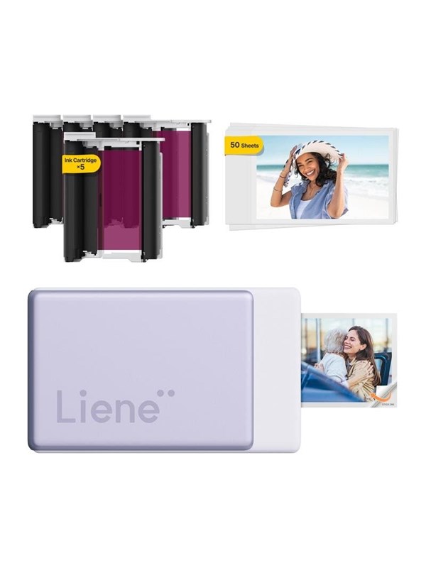Image of Liene LIENE Pearl N200 Pro 2x3" Tragbarer Fotodrucker (Lila) - Farbensublimierung