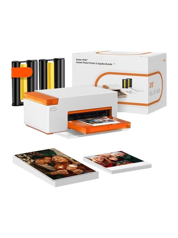 Image of Liene Amber M110 4x6" tragbarer Fotodrucker mit 60 Blatt 4x6" Fotopapier