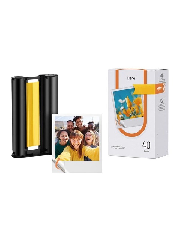 Image of Liene Amber 3x3" Selbstklebendes Fotopapier, 40 Blatt + 1 Nachfüllpack