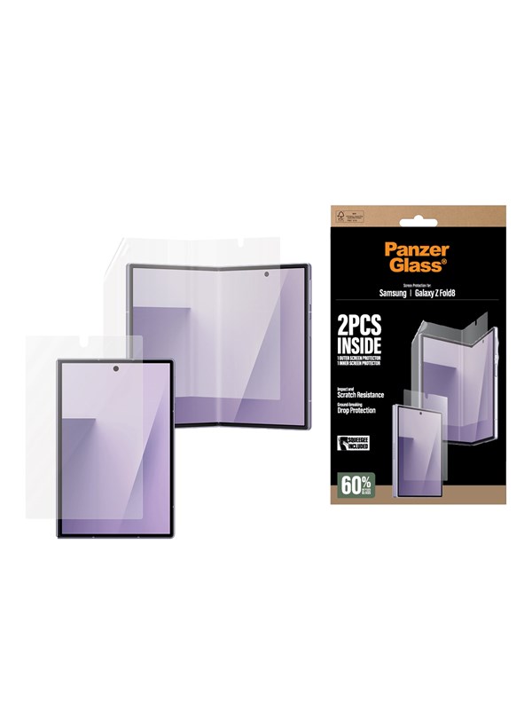 PanzerGlass Samsung Galaxy Z Fold8 Ultra Glass for subscreen classic fit + TPU film for foldable screen