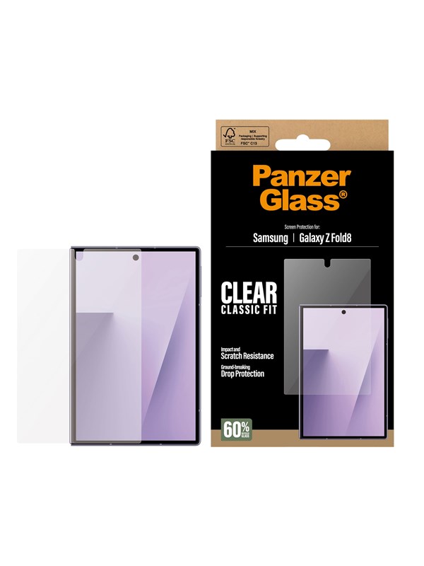 PanzerGlass Ultra-Wide Fit Antibakterieller Displayschutz für das Samsung Galaxy Z Fold 8