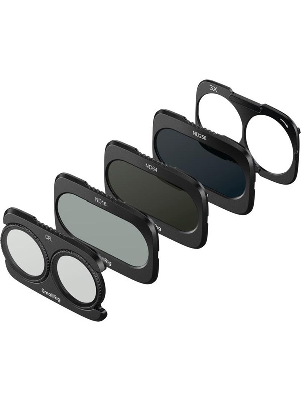 Kit de Filtros Divididos SmallRig para DJI Osmo Pocket 4P con Filtro ND16 / ND64 / ND256 / CPL y Base con Recubrimientos Multicapa -6476