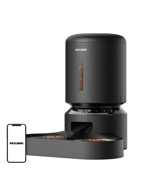 Petlibro PETLIBRO Granary 5L Futterspender fr Haustiere mit Doppelnpfen Schwarz