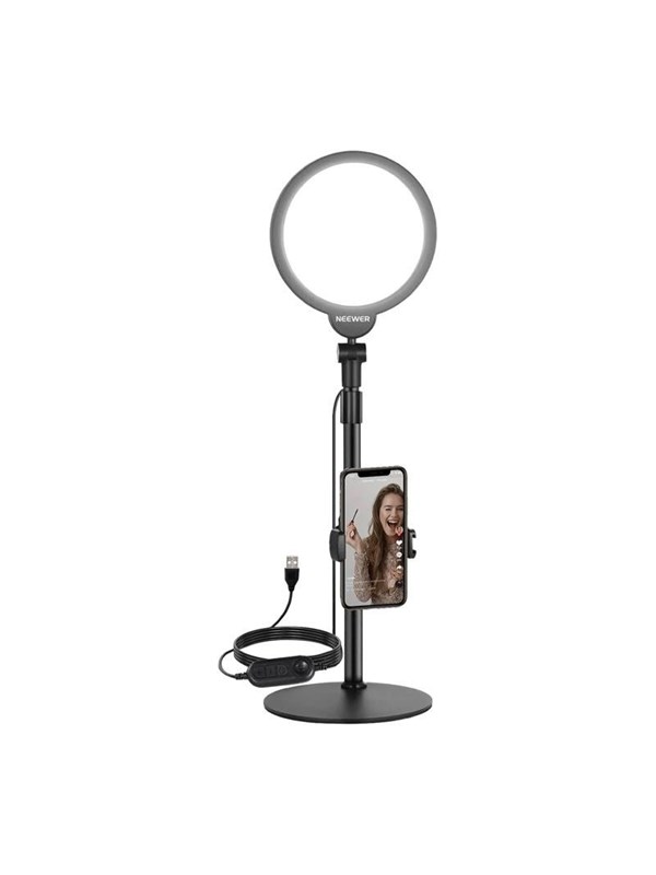 Neewer R06 Selfie-Kit mit Rund-LED-Lampe und Teleskopständer