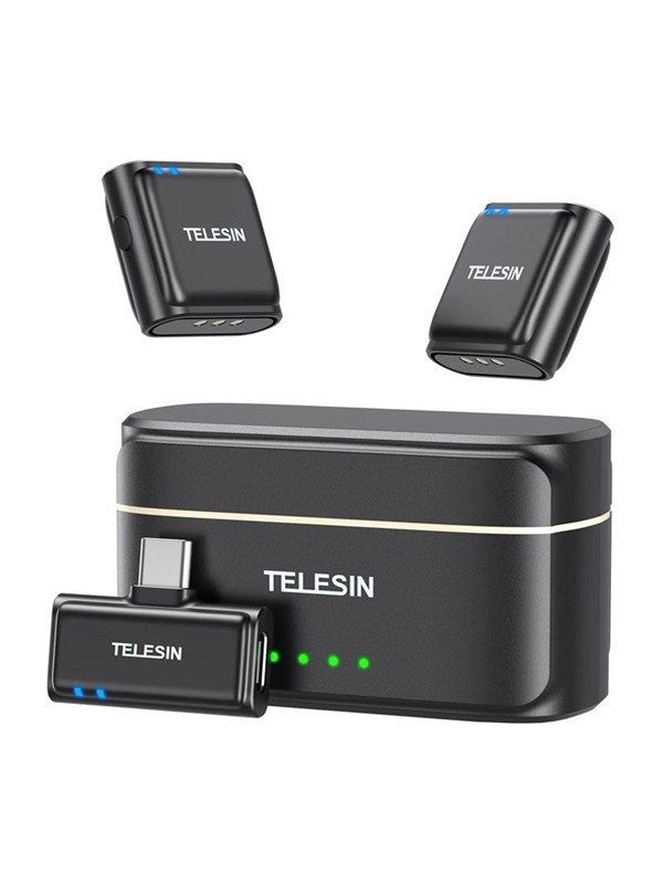 Mikrofon Telesin P5-MCP-01 USB-C omnidirektional mit Powerbank und Rauschunterdrückung