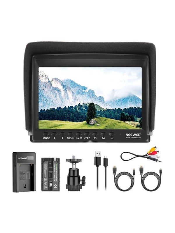Neewer NEEWER F100 Feldmonitor + USB-Ladegerät + Akku-Kit