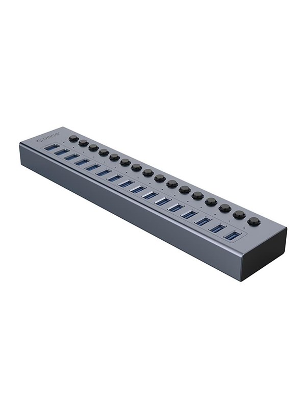 ORICO BT2U3-16AB Hub 16x USB-A 30 with switches - gray USB-Hubs - USB 30 - 16 - Grau