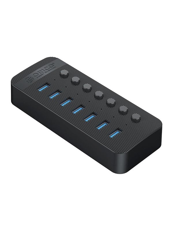 ORICO CT2U3-7AB 7x USB-A 30 Hub with Switches - Black USB-Hubs - USB 30 - 7 - Schwarz