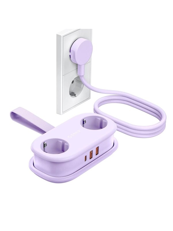 Steckdosenleiste Orico AP3 5 Steckplätze USB-A USB-C mit Schutz und klappbarem Kabel