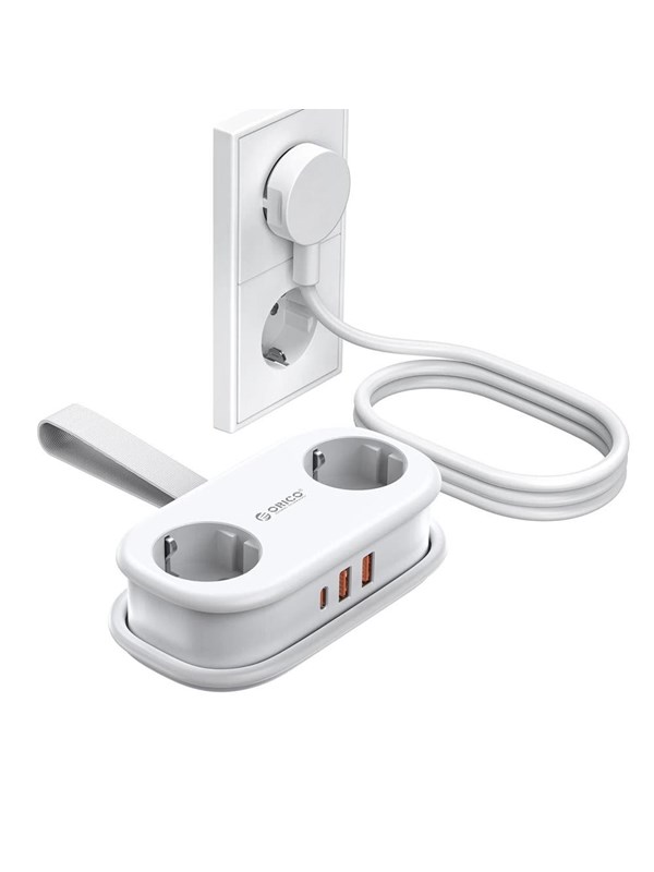 Steckdosenleiste Orico AP3 5 Steckplätze USB-A USB-C mit Schutz und 1,1 m Kabel