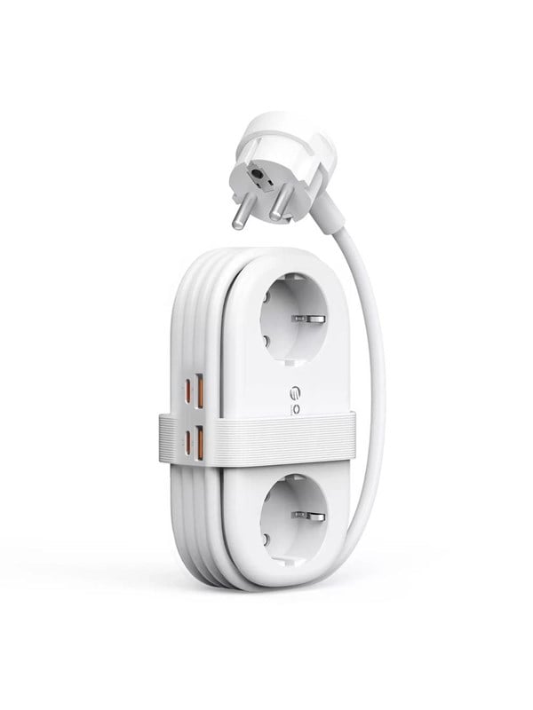 Steckdosenleiste Orico AP3 6 Steckplätze CEE 7/4 USB-A USB-C mit Schutz und 1,5 m Kabel