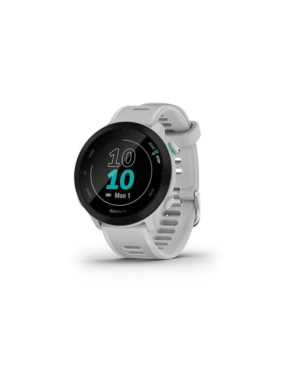 Garmin Forerunner 55 Bluetooth GPS 42mm Weiß Einheitsgröße Wasserdicht 5ATM Pulsmesser