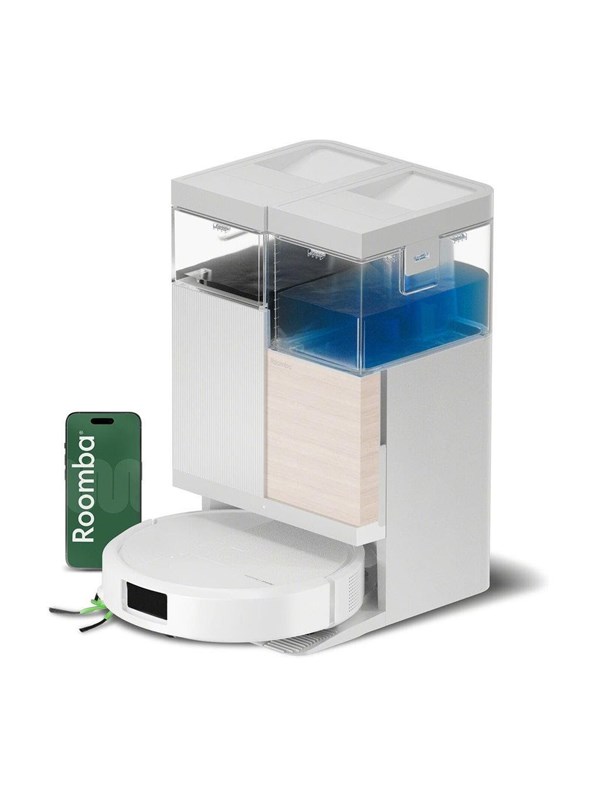 Saugroboter mit Wischfunktion iRobot Roomba Plus 575 Combo Mit Absaugstation Navigation LiDAR 25.000 Pa