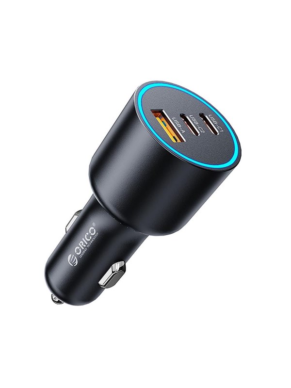 ORICO HyperDrive 165W USB-A  2x USB-C Car Charger - Black