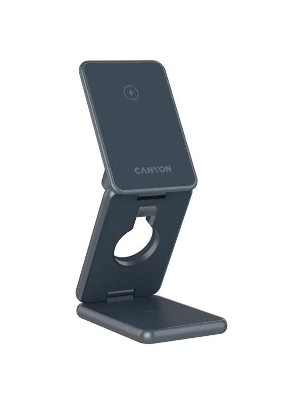 Canyon 3-in-1 Faltbares kabelloses Ladegert 15W Dunkelgrau