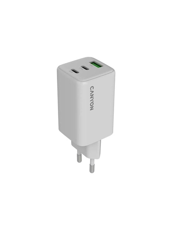 Image of Canyon 65W GaN Ladegerät 2xUSB-C + USB-A, Weiß