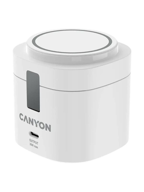 Canyon WCS-205 15W Qi2 2-in-1 Kabelloses Ladegert Wei
