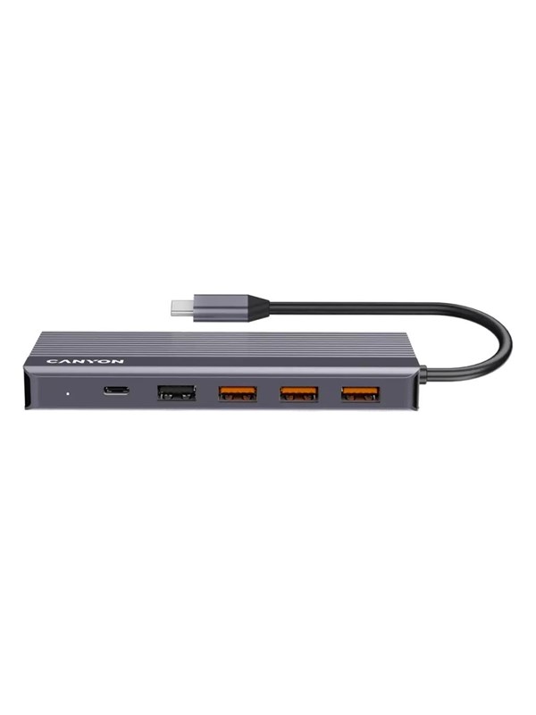 Canyon DS-16 13-in-1 USB-C Hub 4K Grau USB-Hubs - Grau