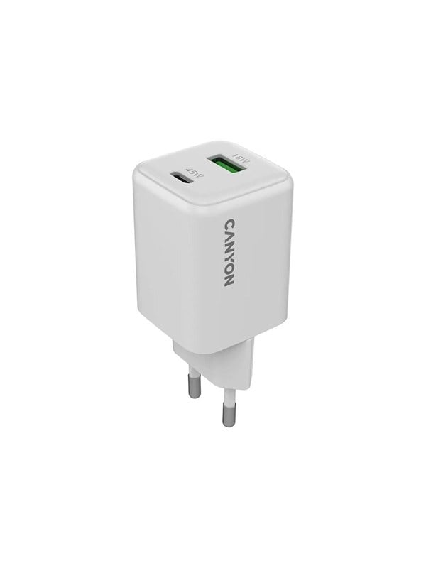 Image of Canyon 45W GaN Ladegerät USB-C PD & USB-A, Weiß