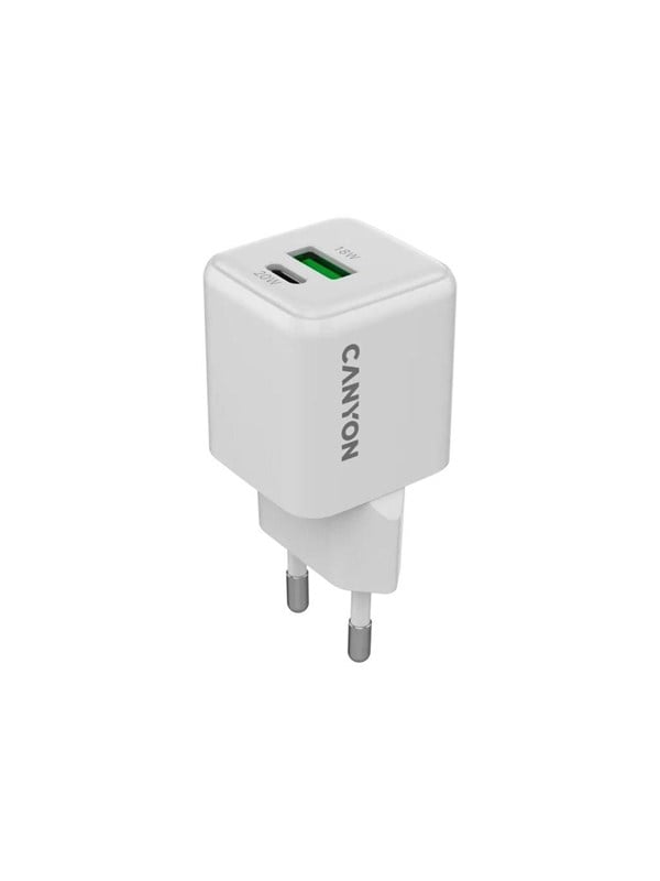 Image of Canyon GaN 20W USB-C PD & USB-A Ladegerät, Weiß