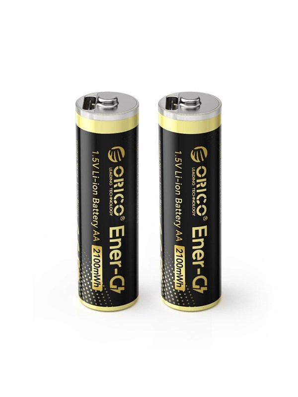 ORICO Ener-G EG5C lithium battery 15V 2100mWh AA USB-C rechargeable battery 2 pcs