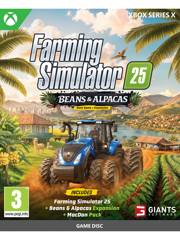 Farming Simulator 25: Beans & Alpacas Edition - Microsoft Xbox Series X - Simulator - PEGI 3