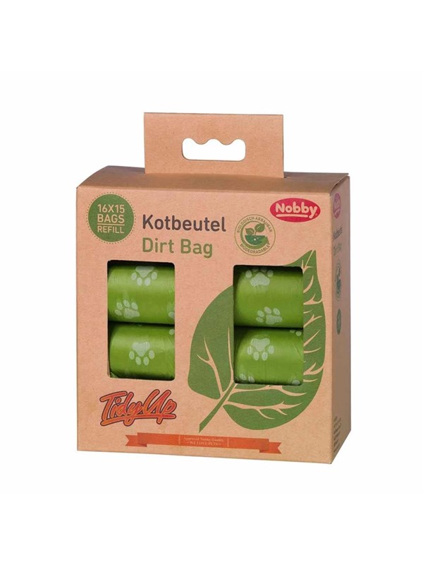 Nobby TidyUp Hundekotbeutel biologisch abbaubar Grn 16 Rollen