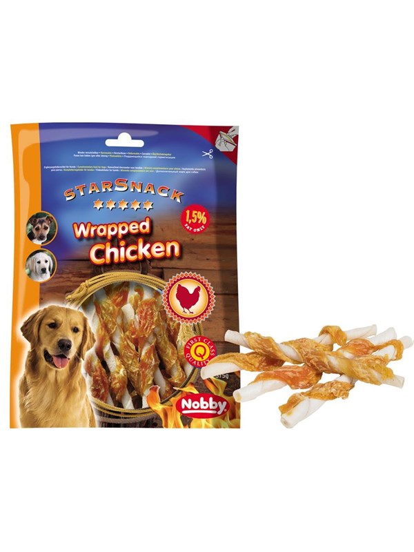 StarSnack BBQ umwickeltes Huhn 375 g