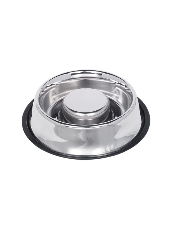 Nobby Slowfeeder-Napf aus Edelstahl 135 L   30 cm