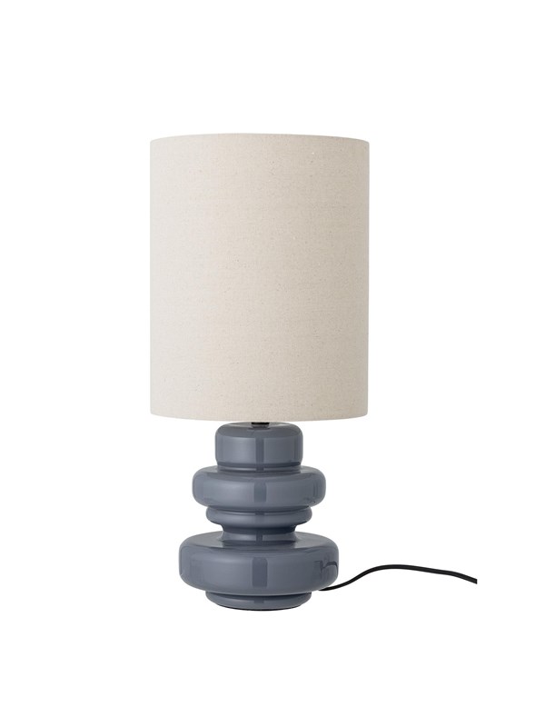Bloomingville Fabiola Tischlampe, Blau, Glas