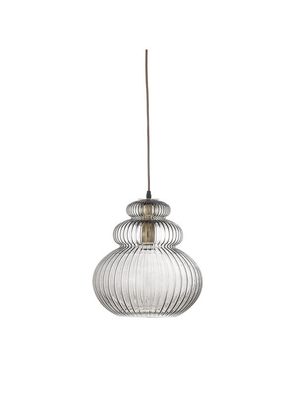 Bloomingville Sybia Pendelleuchte Grau Glas