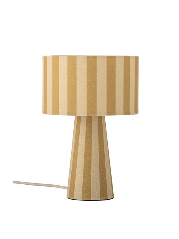 Bloomingville Emmie Tischlampe Gelb Leinen