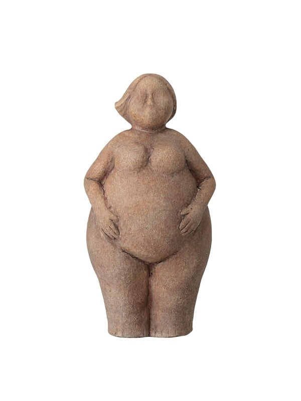 Kunstfigur Sidsel L13 x B10 x H25cm braun