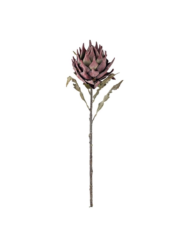 Kunstblume Protea Stiel Violett Ø 20 x H76 cm
