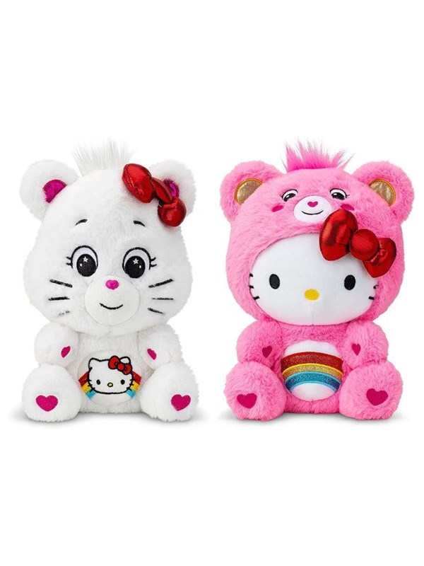 Care Bears - 25cm Plush - x Hello Kitty Set (2-Pack)
