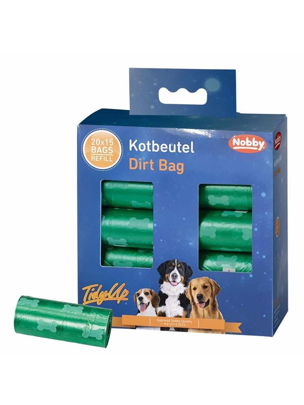 Nobby TidyUp Hundekotbeutel mit Knochen-Print Gropackung Grn 20