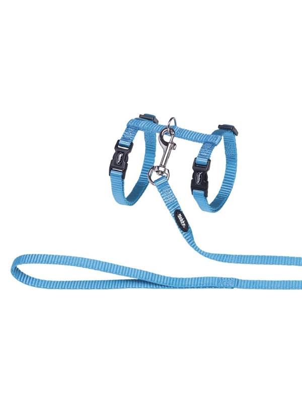 Nobby Katzengeschirr + Leine, Hellblau