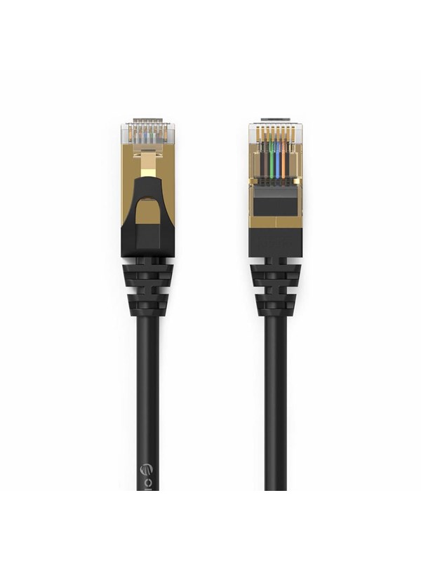 ORICO PUG-C7 CAT7 10Gbps RJ45 Ethernet Network Cable Internet LAN Round 10m - Black
