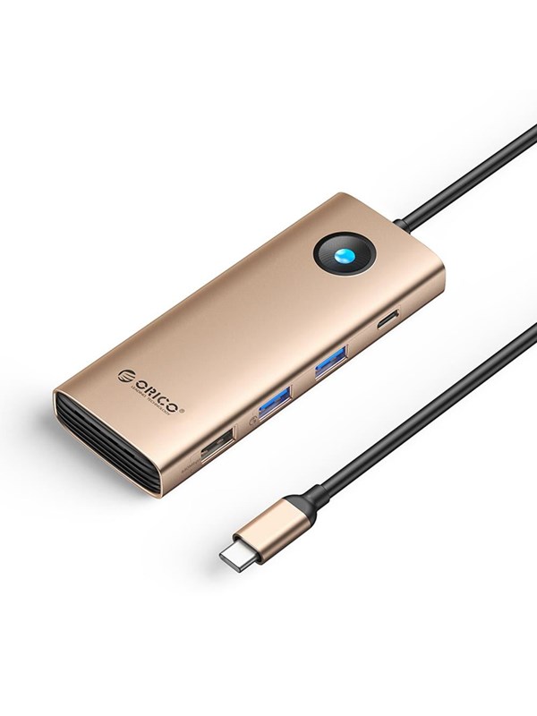 ORICO PW11 8in1 USB-C Docking Station 2x USB-A 30 1x USB-A 20 1x USB-C 30 1x USB-C PD 100W 1x HDMI 4K 60Hz 1x VGA 1080P 60Hz 1x RJ45 Gigabit Ethernet - Rose Gold USB-Hubs - USB 30 - 8 Anschlsse