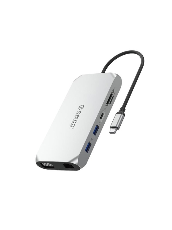 ORICO XCR 12in1 USB-C Docking Station USB-Hubs - USB 31 - 12 - Wei