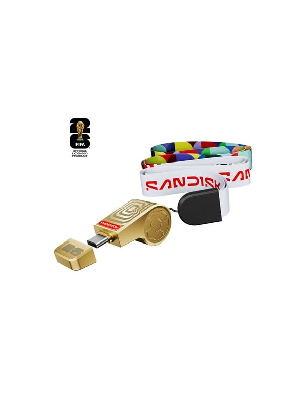 SANDISK - FIFA World Cup 2026 Gold Edition - USB flash drive - 128 GB - 128GB - USB-Stick