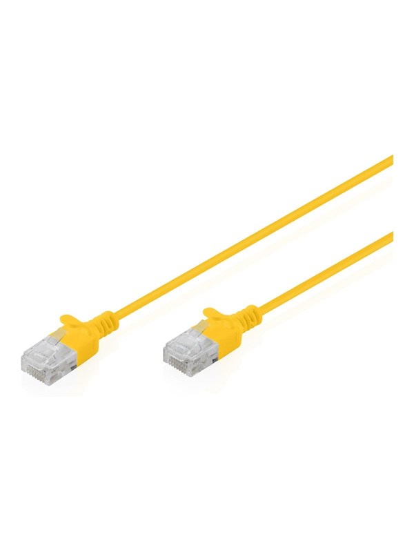 Assmann DIGITUS CAT 6 U-UTP Slim Patchkabel, 2 m, Gelb, 10 Stück